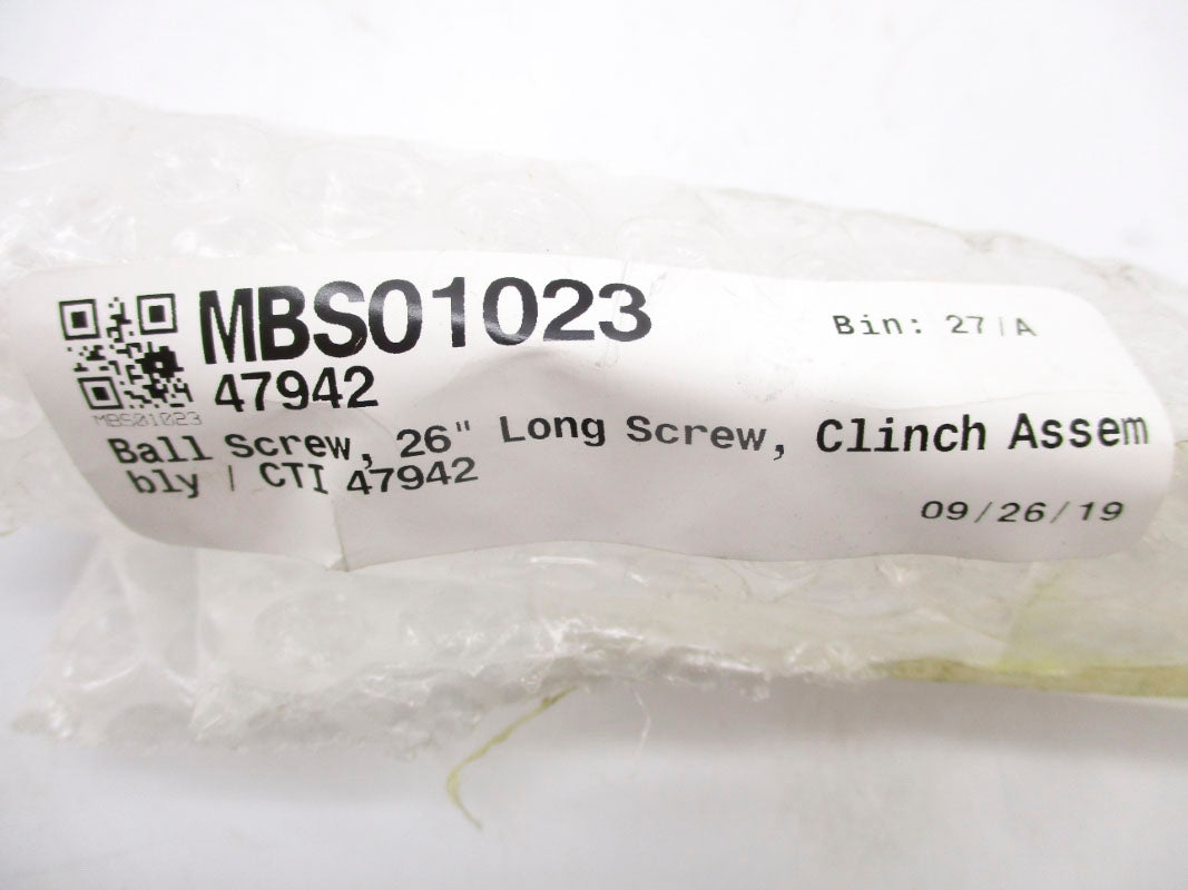 BALL SCREW 47942 26" NSMP