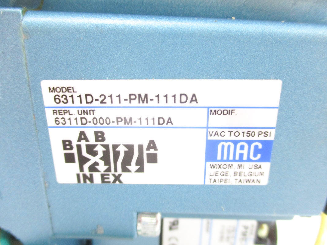 MAC 6311D-211-PM-111DA 110/120V 150PSI NSMP
