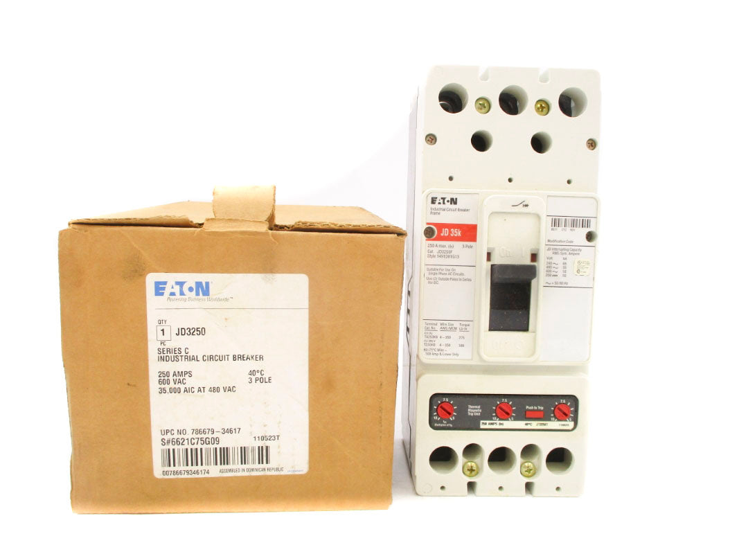 EATON JD3250 6621C75G09 SER. C 600VAC 250A NSMP