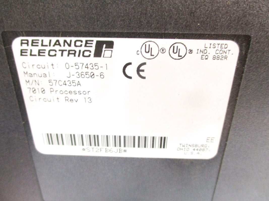 RELIANCE ELECTRIC 0-57435-1 57C435A REV. 13 UNMP
