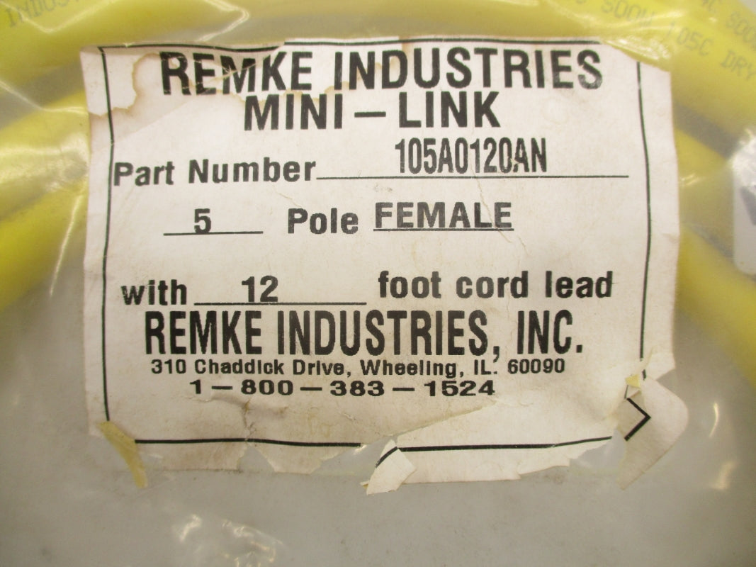REMKE INDUSTRIES 105A0120AN NSMP