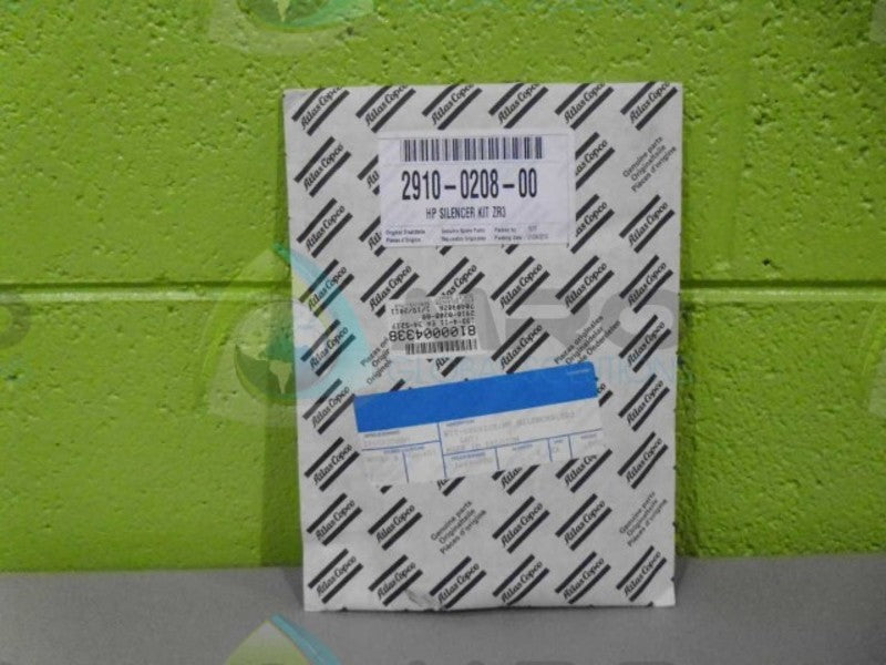 ATLAS 2910-0208-00 SILENCER KIT *FACTORY SEALED*