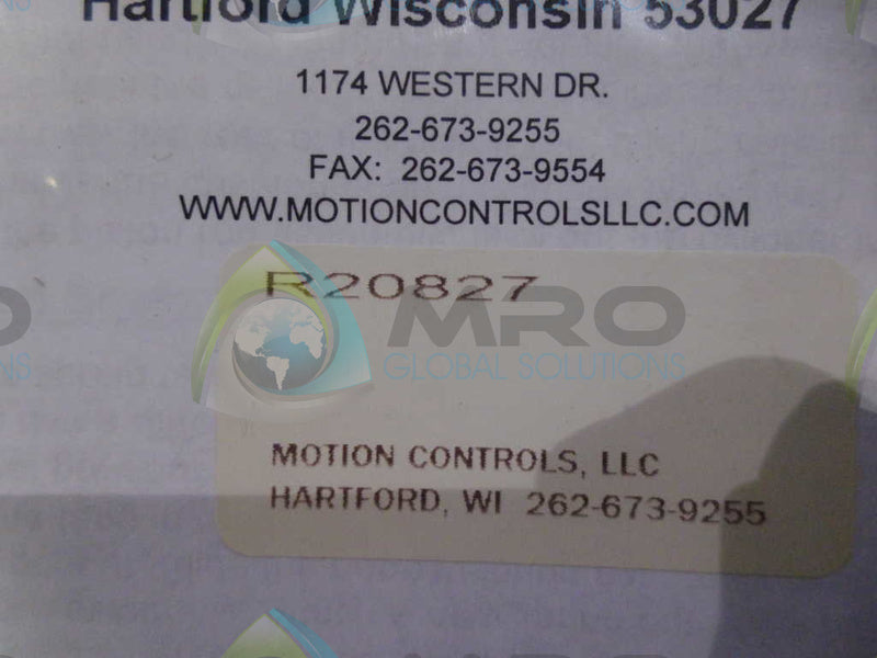 MOTION R-20827 SEAL KIT *NEW IN FACTORY BAG*