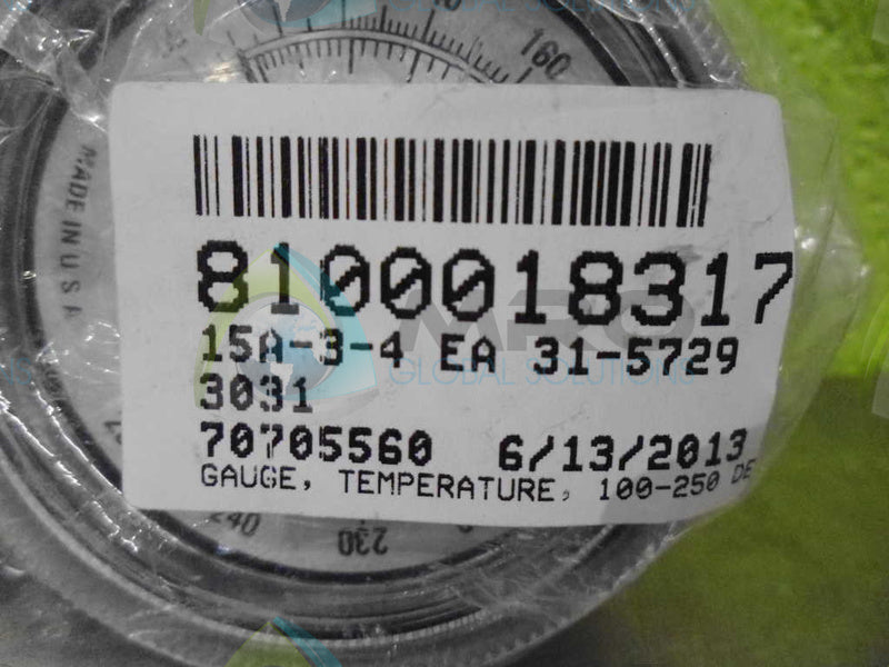 STRAKMAN 3031 TEMPERATURE GAUGE *NEW IN FACTORY BAG*