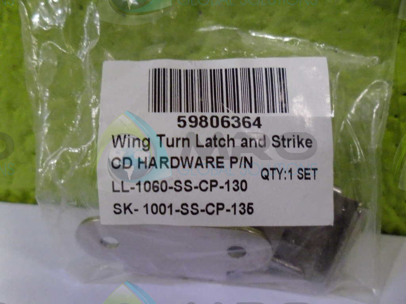 LL-1060-SS-CP-130 TURN LATCH *NEW IN FACTORY BAG*