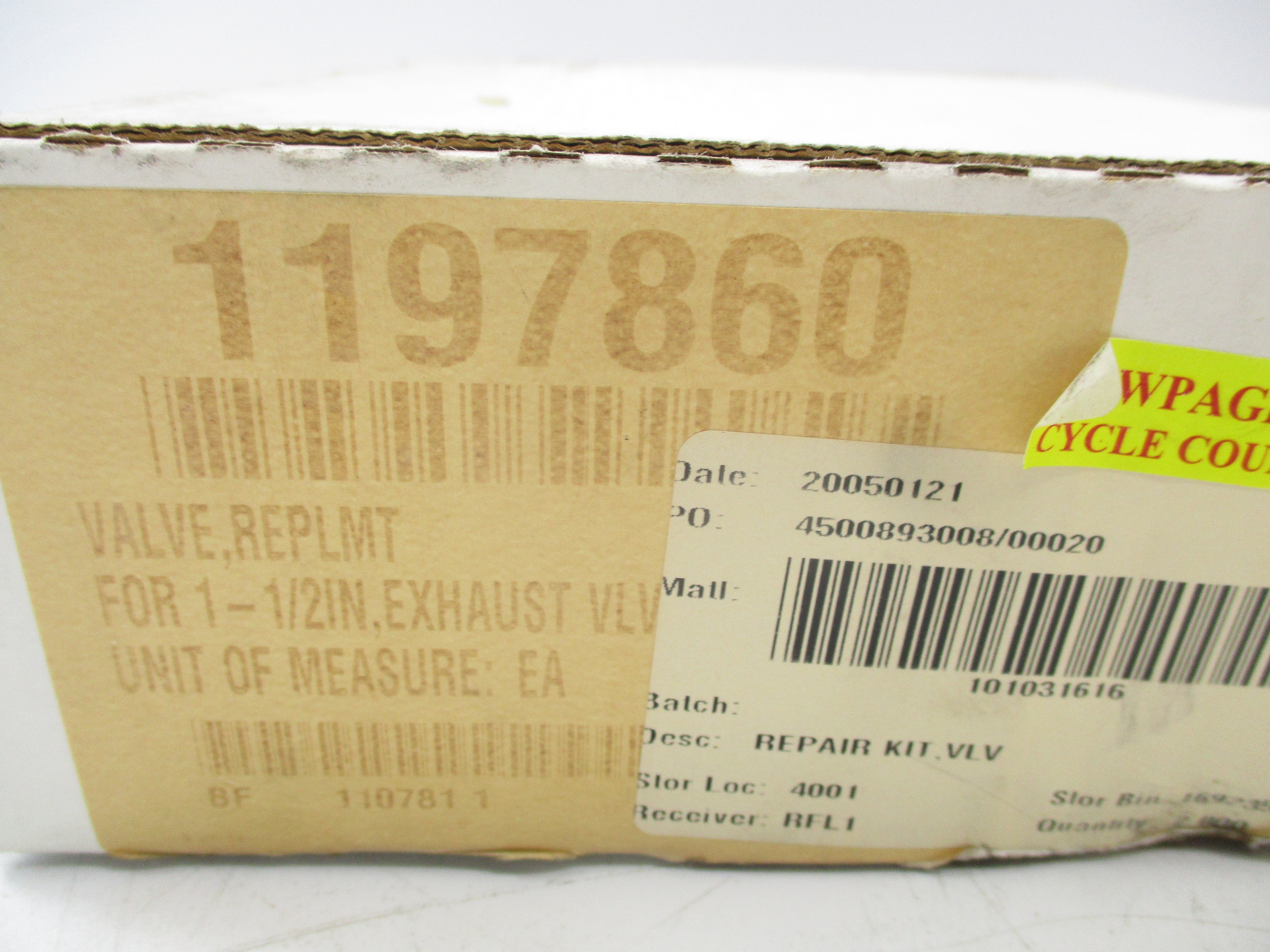SPARE PART KIT 1197860 1-1/2" NSMP