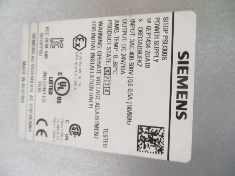 SIEMENS 6EP1434-2BA10 400-500V 0.6-0.5A NSMP