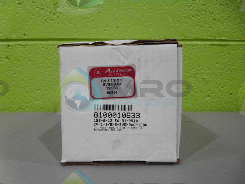 ALLENAIR CV-1-1/8X3-SVSR-AAX-120V CYLINDER NSFS