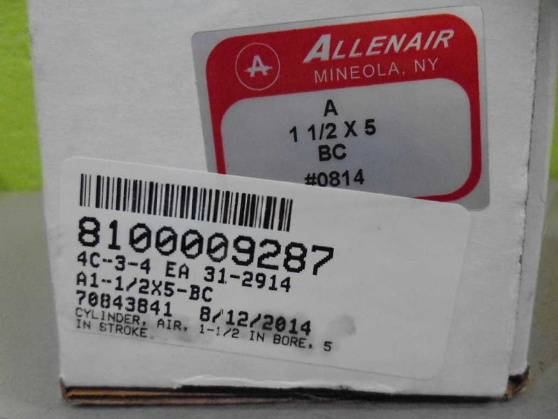 ALLENAIR A 1 1/2 X 5 BC CYLINDER NSMP