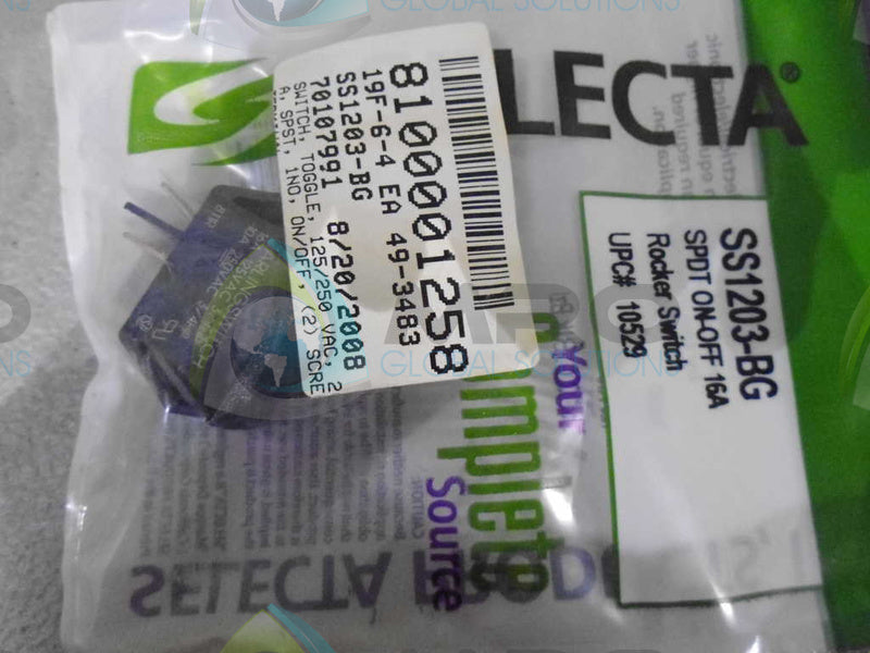 SELECTA SS1203-BG ROCKER SWITCH NSMP