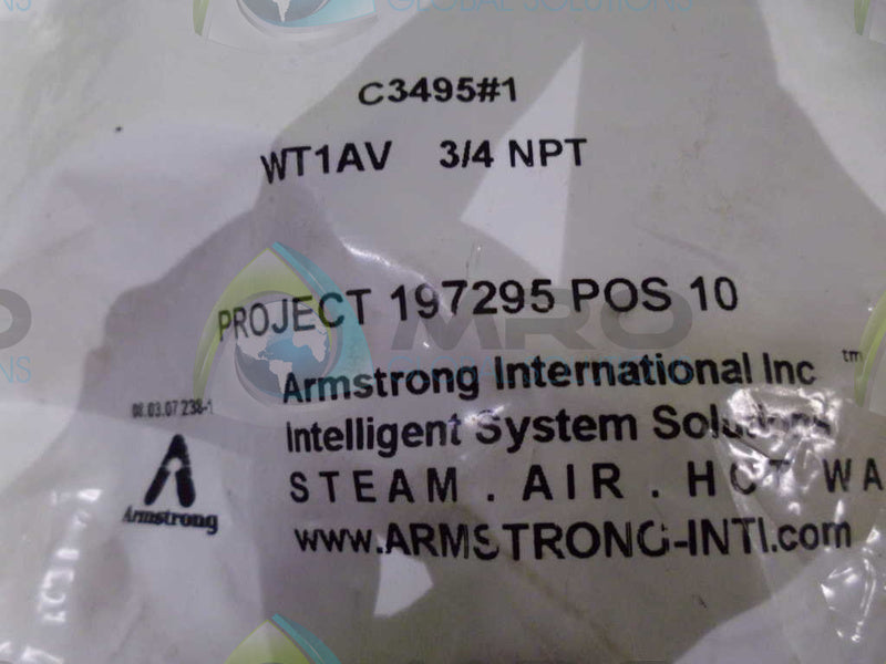 ARMSTRONG WT-1TAV #1 *NEW IN ORIGINAL PACKAGE*