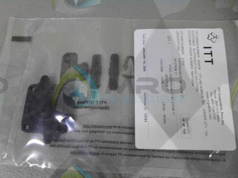 ITT 41502 GR EPDM 17 DIAPHRAGM NSMP