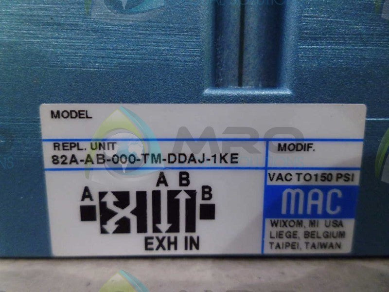 MAC 82A-AB-000-TM-DDAJ-1KE VALVE *NEW NO BOX*