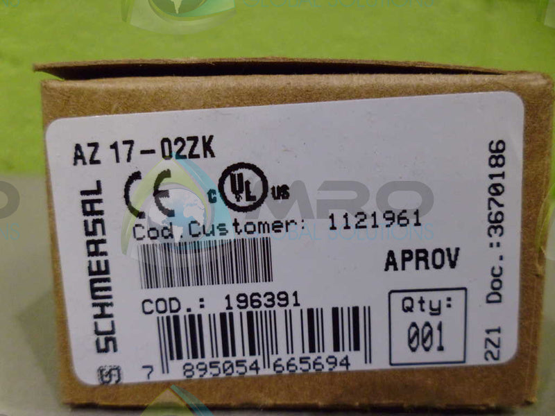 SCHMERSAL AZ17-027K SWITCH *NEW IN BOX*