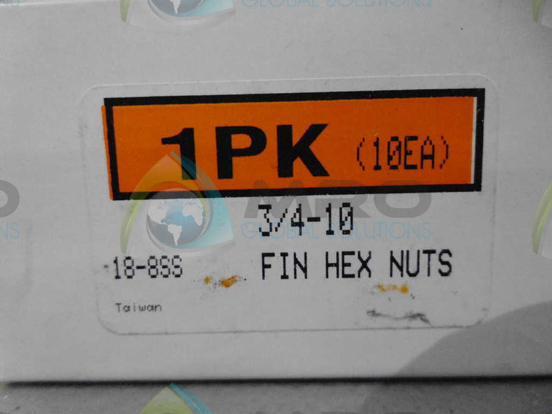 LOT OF 10 3/4-10 18SS HEX NUTS *NEW IN BOX*