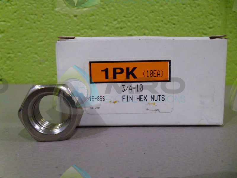 LOT OF 10 3/4-10 18SS HEX NUTS *NEW IN BOX*