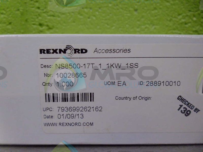 REX 10028665 SPROCKET *NEW IN BOX*