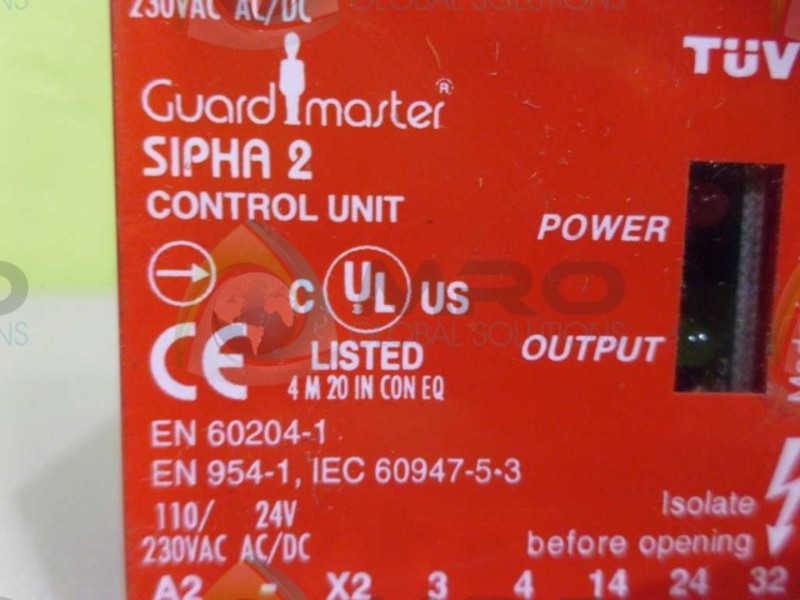 GUARD MASTER SIPHA 2 POWER INPUT *USED*