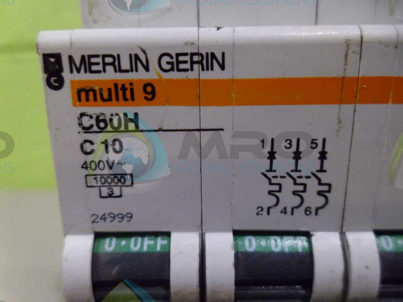 MERLIN GERIN 24999 CIRCUIT BREAKER 10A *USED*