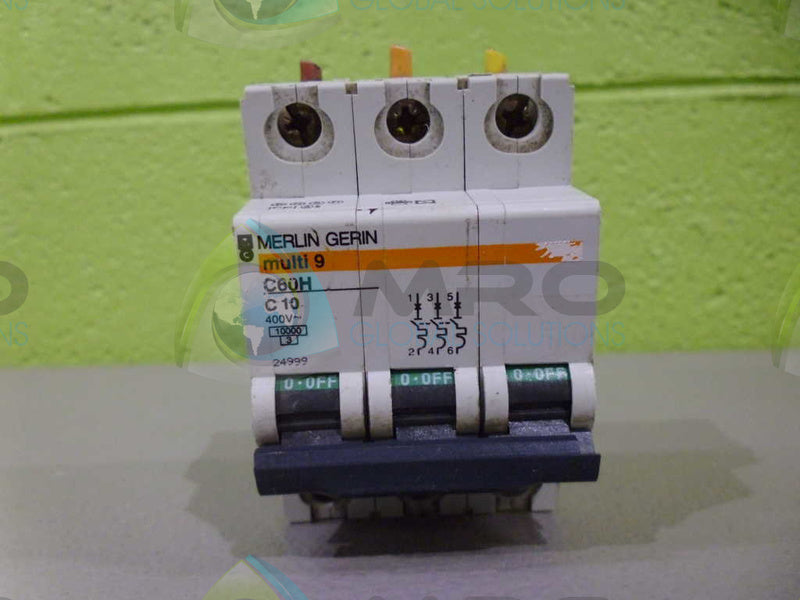 MERLIN GERIN 24999 CIRCUIT BREAKER 10A *USED*