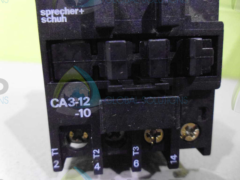 SPRECHER+SCHUH CA3-12-10 W/ CRV3-55 CIRCUIT BREAKER *USED*