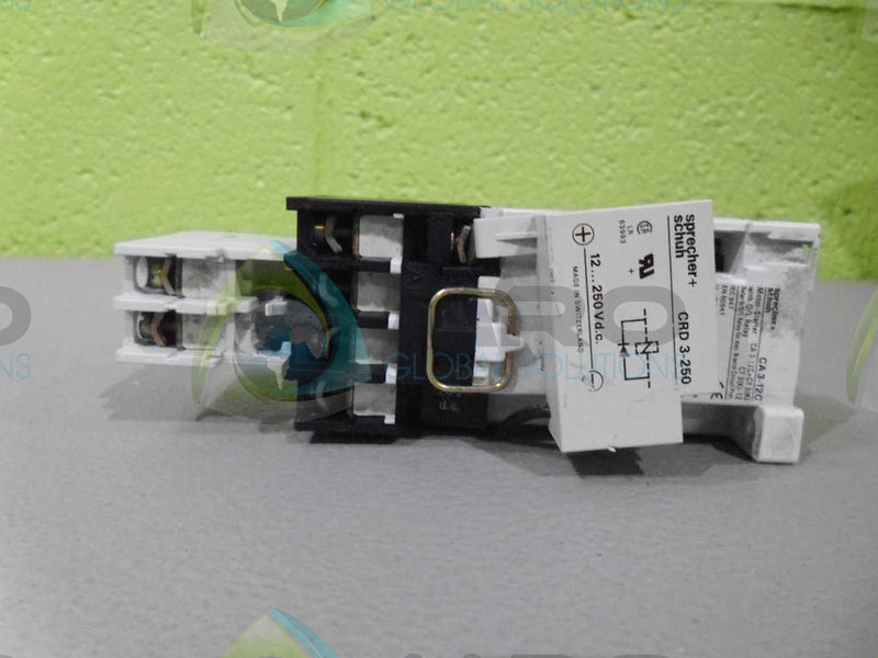 SPRECHER+SCHUH CA3-12-10 W/ CRD3-250 CIRCUIT BREAKER *USED*