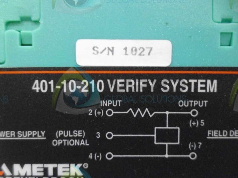 AMETEK 401-10-210 POWER SUPPLY *USED*