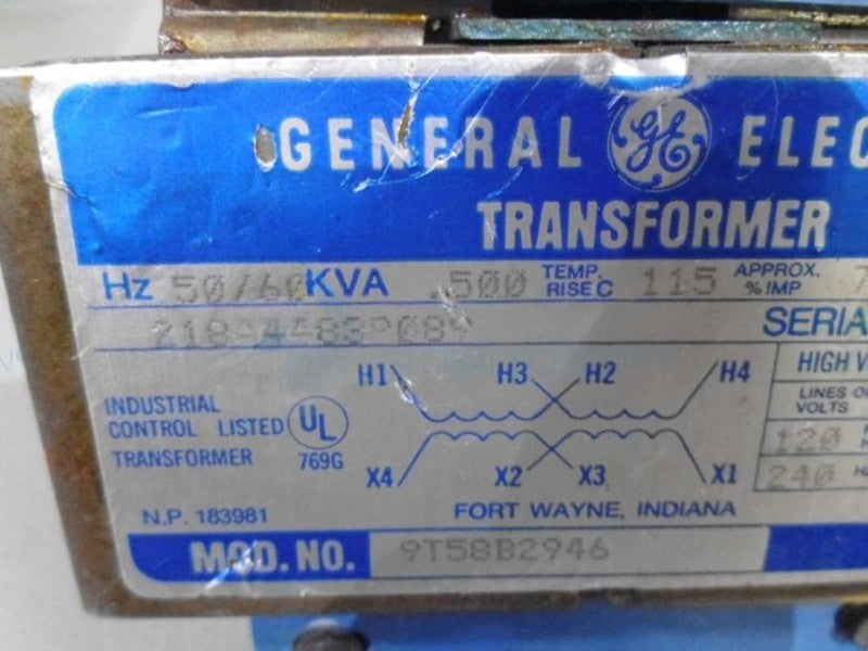 GENERAL ELECTRIC 9T58B2946 TRANSFORMER UNMP