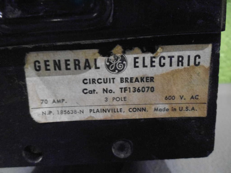 GENERAL ELECTRIC TF136070 CIRCUIT BREAKER UNMP