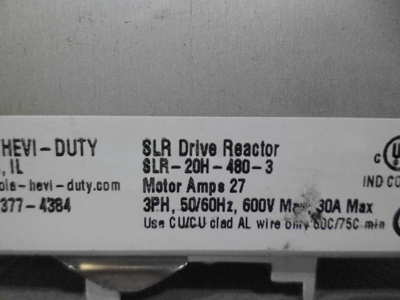 SOLA SLR-20H-480-3 DRIVE REACTOR UNMP
