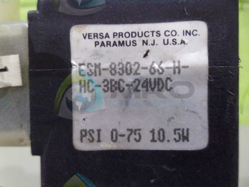 VERSA ESM-8302-66-H-HC-3BC-24VDC VALVE *USED*