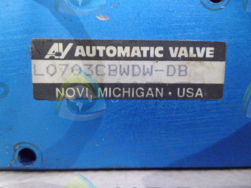 AUTOMATIC L0703CBWDW-DB VALVE *USED*