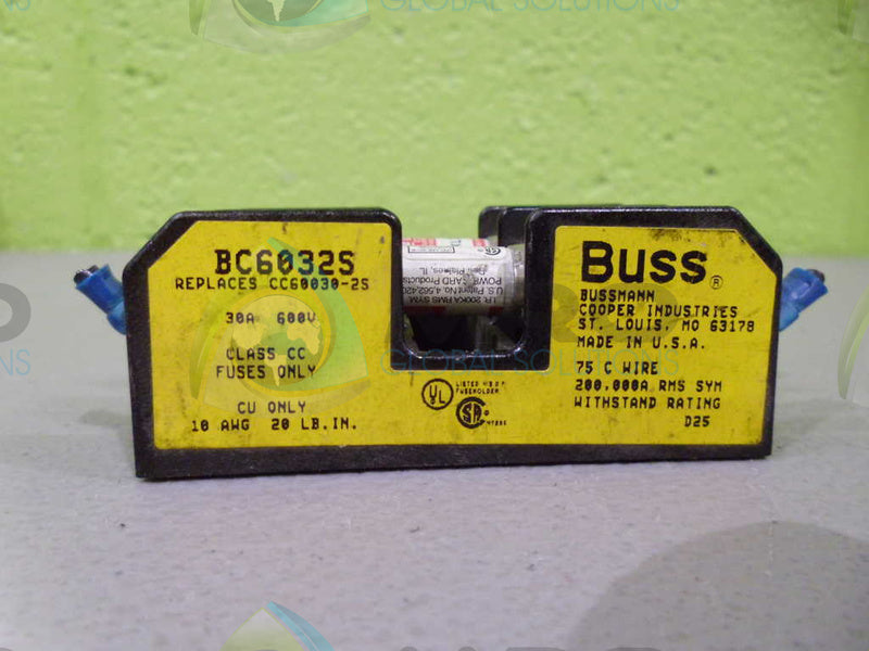 LOT OF 6 BUSS BC60325 FUSEHOLDER *USED*