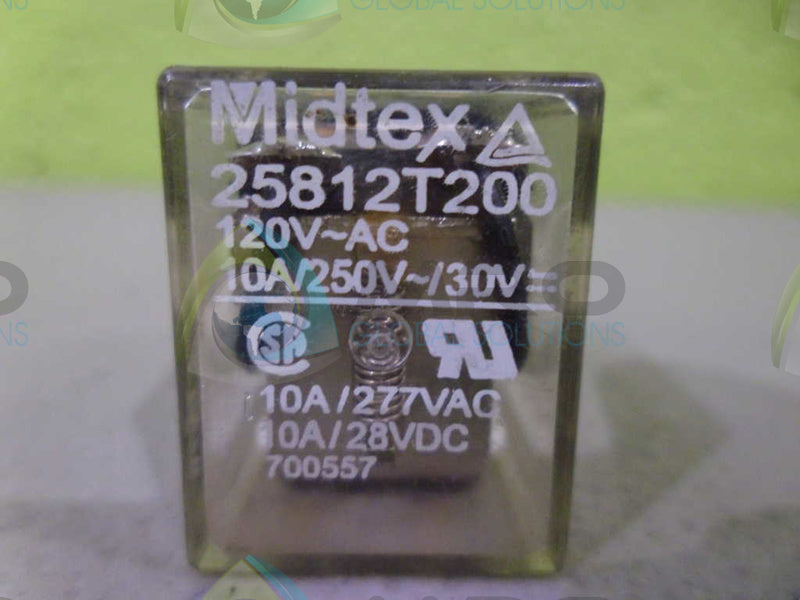 MIDTEX 25812T200 RELAY *USED*