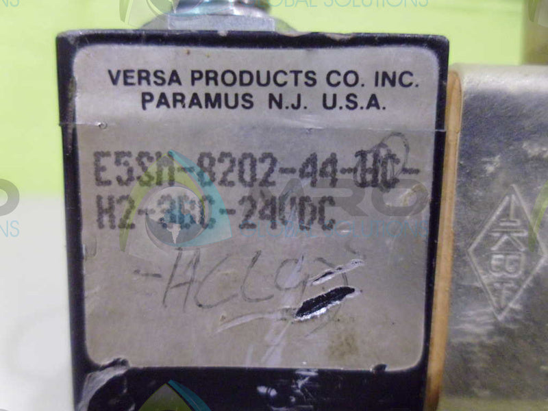 VERSA E5SM-8202-44-HC-H2-3BC-24VDC VALVE *USED*