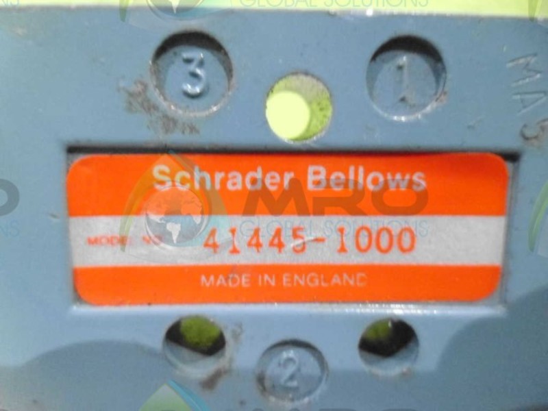 SCHRADDER BELLOWS 41445-1000 VALVE *USED*