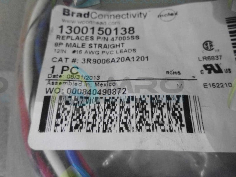 BRAD CONNECTIVITY 3R9006A20A1201 CONNECTOR *NEW IN FACTORY BAG*