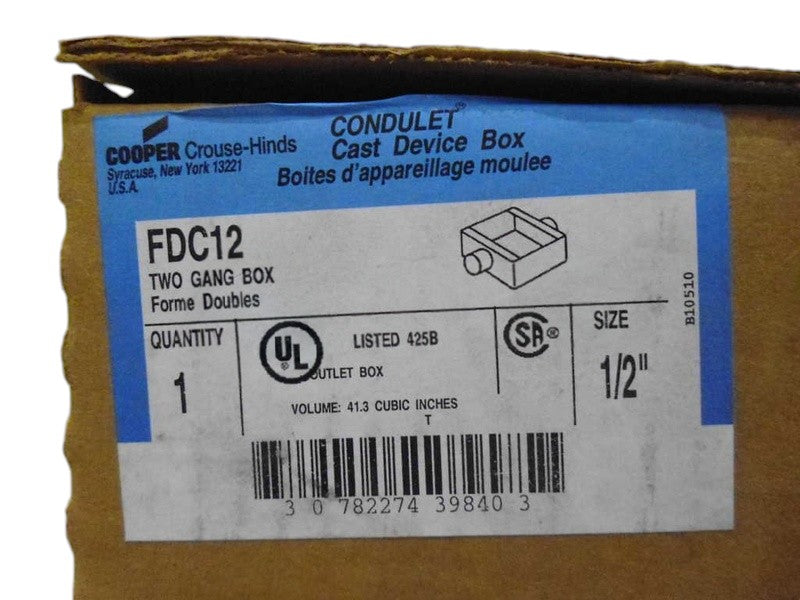 COOPER FDC12 DEVICE BOX NSMP