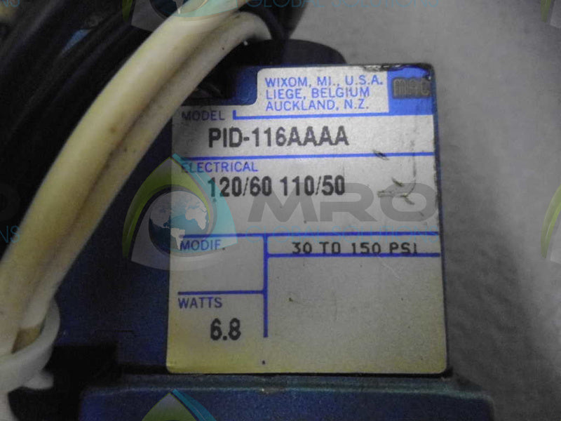 MAC 55B-11-PI-116AA VALVE *USED*
