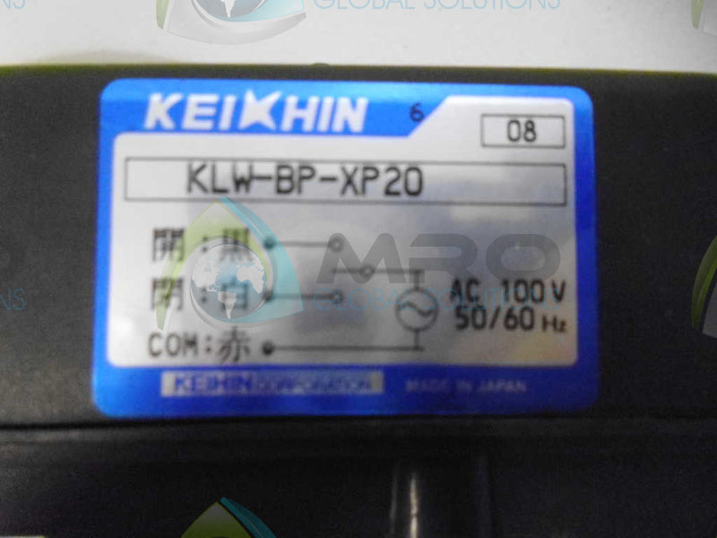 KEIHIN KLW-BP-XP20 VALVE *USED*