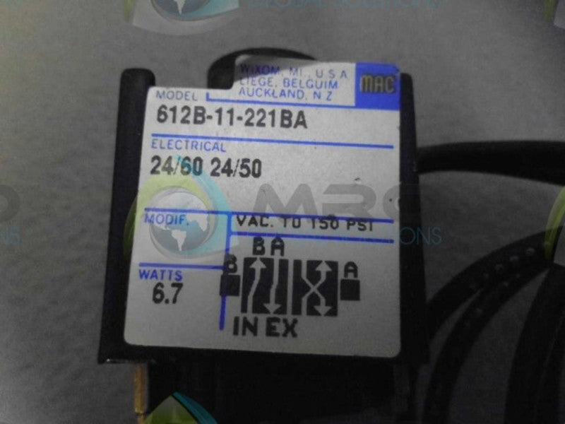 MAC 612B-11-221BA VALVE *AS IS*