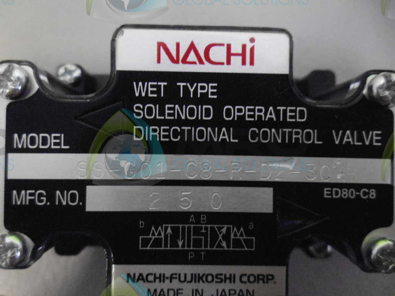 NACHI SS-G01-C8-R-D-30 VALVE *NEW NO BOX*