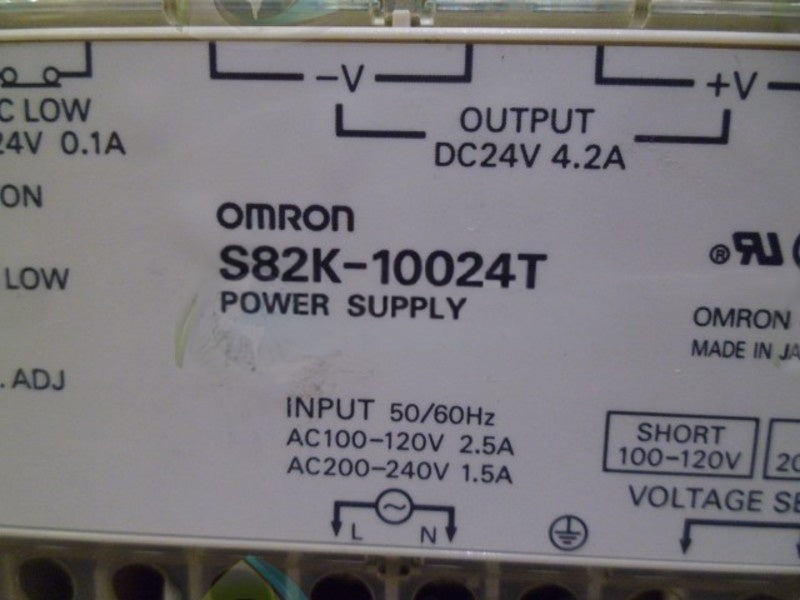 OMRON S82K-10024T 24VDC 4.2A UNMP