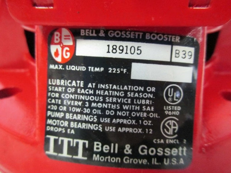 BELL & GOSSETT 189105 BEARING ASSEMBLY UNMP
