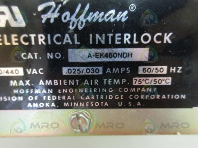 HOFFMAN A-EK460NDH ELECTRICAL INTERLOCK *NEW NO BOX*