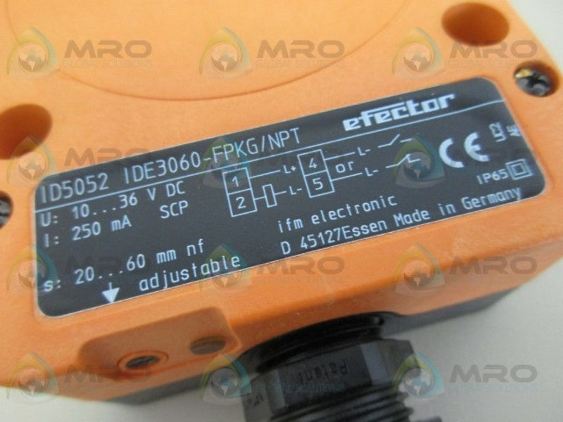 IFM EFECTOR ID5052 INDUCTIVE PROXIMITY SENSOR NSMP