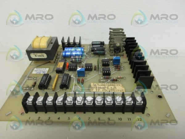 TOCCO D-205325 CIRCUIT BOARD UNMP
