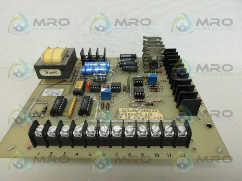 TOCCO D-205325 CIRCUIT BOARD UNMP