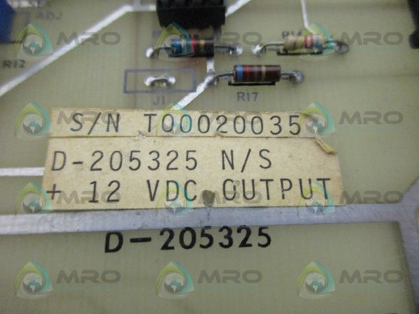 TOCCO D-205325 CIRCUIT BOARD UNMP