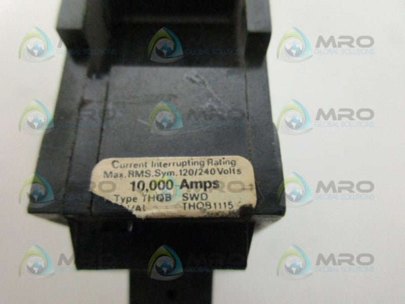 GENERAL ELECTRIC THQB1115 15AMP 1 POLE CIRCUIT BREAKER  UNMP